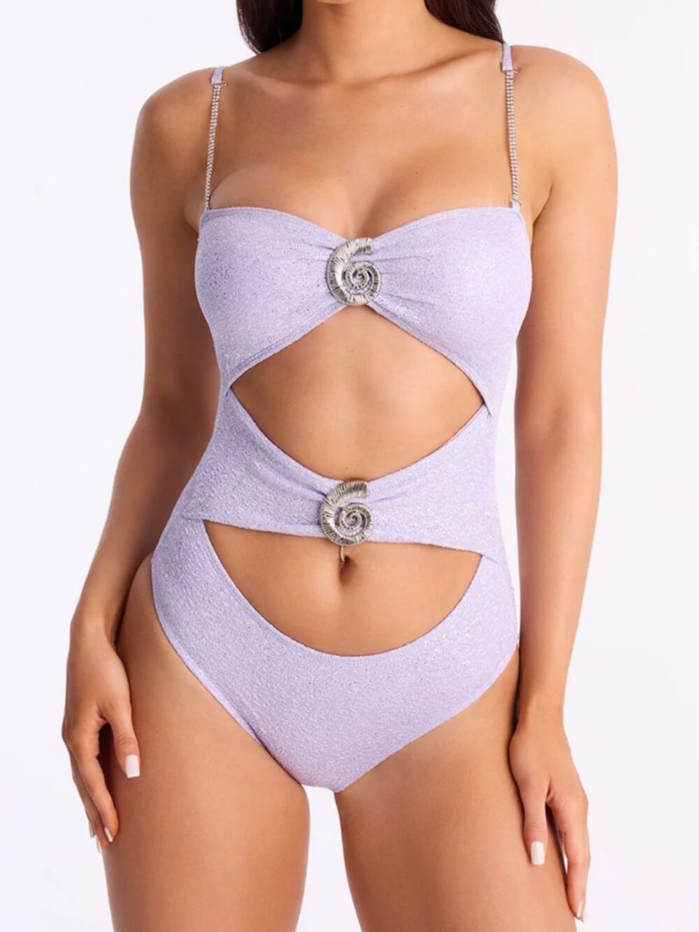 Cresida Glitter Hardware 1 Piece Swimsuit